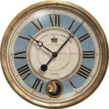 Hotel de la Reine Blue Clock Internal Pendulum