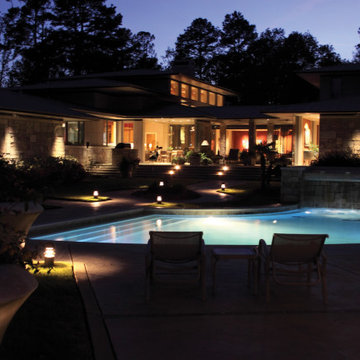Contemporary Spacious Residence Lighting Design Little Rock, AR