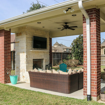 Patio Cover with Fireplace