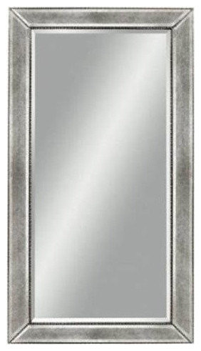 Beaded Wall Mirror - 36" x 48" - Silver - Transitional - Wall Mirrors ...