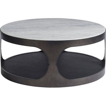 Nina Magon Magritte Round Cocktail Table - Bronze Metal