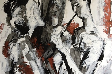 Painting "Homage to Max Beckmann"