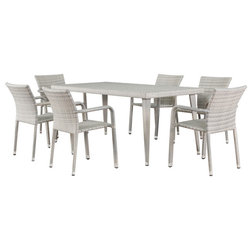 Beach Style Outdoor Dining Sets by GDFStudio