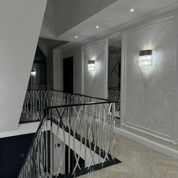 Modern Marble & Silver Staircase Design — Marylebone Project UK