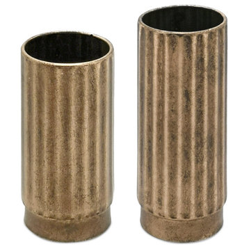 Metal Vase, Set of 2