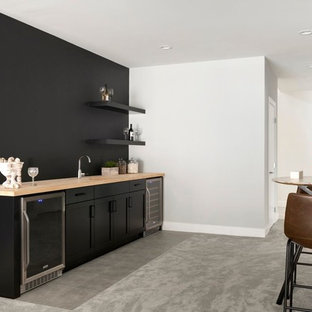 Inspiration for a scandi basement in Minneapolis.