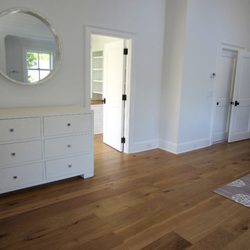 AMAGANSETT: WIDE PLANK CHARACTER WHITE OAK INSTALLED/FINISHED W BONA TRAFFIC HD