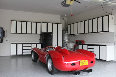 Modelo de garaje contemporáneo grande