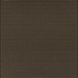 Stitch Black-Cocoa Square Area Rug - Area Rugs