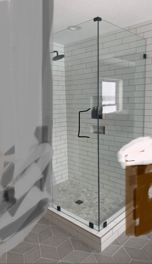 Extending builder grade shower