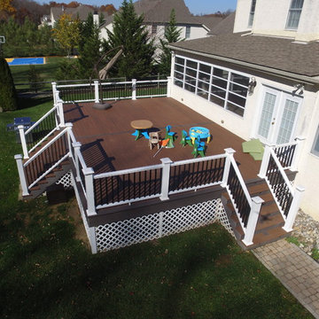 Azek Vintage Deck with Timbertech Rail & Lights
