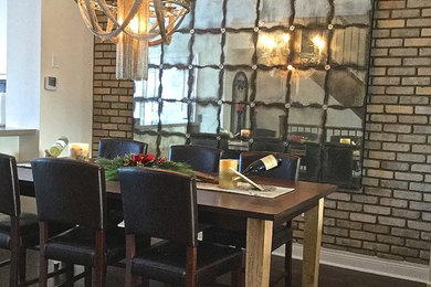 Dining room - industrial dining room idea in Toronto