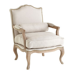 Studded Lounge Arm Chair - Armchairs And Accent Chairs