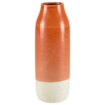 Elk Home - Elk Home S0017-8975 Terra, 14.75" Large Vase - The Terra Vase has a stylized milk bottle shape, wTerra 14.75 Inch Lar Orange/White *UL Approved: YES Energy Star Qualified: n/a ADA Certified: n/a  *Number of Lights:   *Bulb Included:No *Bulb Type:No *Finish Type:Orange/White