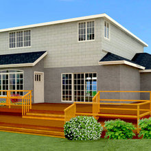 Exterior virtualizations of facades and patios