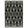 Kaleen Origami Hand-tufted Org01-02 Black 5' X 7'6" Rectangle