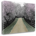 Tangletown Fine Art - "Apple Blossom Lane" By Monte Nagler, Giclee Print on Gallery Wrap Canvas - Give your home a splash of color and elegance with Landscape art by Monte Nagler.