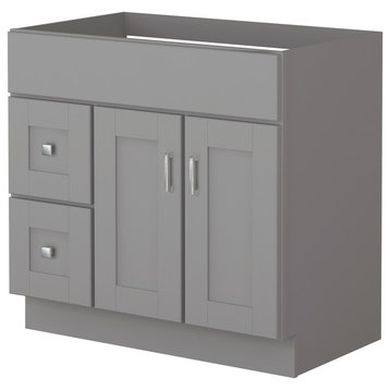 Grayson 36" Vanity With 2-Drawers at Left