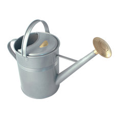 Haws 2.3 Gallon Traditional Outdoor Metal Watering Can, Titanium