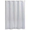 Hookless Shower Curtain Polyester Cubic, White