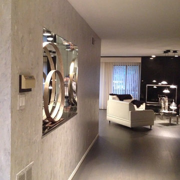 Venetian Grey plaster hallway
