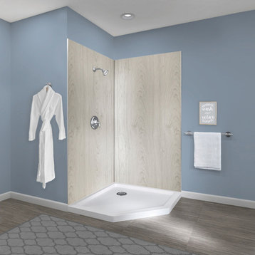 Miseno MSW784242 ReadySet 42" X 42" X 78" Two Panel Corner Shower - Weathered