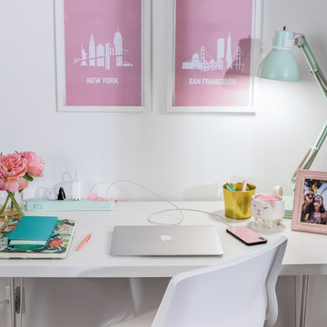 Designer Series 6ft 6-Outlet USB Surge Protector Power Strip, 2x USB Ports (5V/3