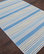 Jaipur Flat-Weave Stripe Pattern Wool Blue/Ivory Area Rug (9 x 12)