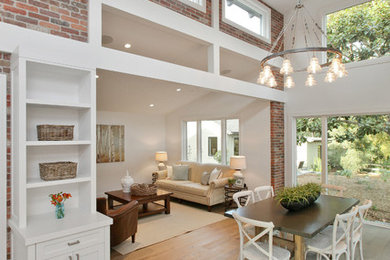 Example of a transitional dining room design in San Francisco