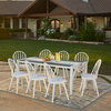 Vilas White Indoor/Outdoor 9-Piece Dining Set With Windsor Dining Chairs
