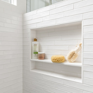 Spacious Marble Master Bathroom