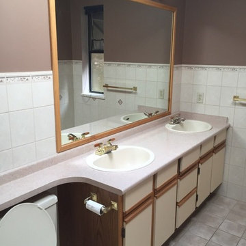 BATHROOM RENOVATIONS, BEFORE & AFTER PHOTOS.