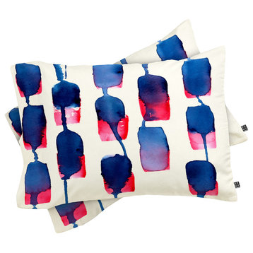 Deny Designs Cmykaren Color Run Pillow Shams, Queen