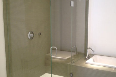 Inspiration for a contemporary bathroom remodel in Miami