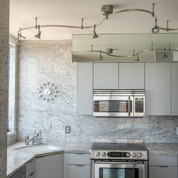 Modern Kitchen Update Done in a Fashion Grey Color