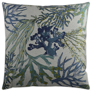 Blue Reef Feather Down Decorative Throw Pillow, 24x24