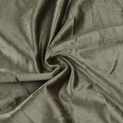 Hotham Brown Plain Ready Made Velvet Curtains and Fabrics Pale Taupe Color - Upholstery Fabric