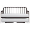 Catania Modern / Contemporary Metal Daybed with Trundle in Dark Bronze