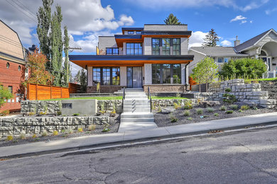 Inspiration for a timeless home design remodel in Calgary