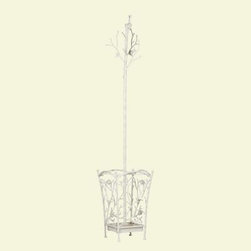 Home Decorators Collection Bird and Branch Antique White Coat Rack - Coatracks And Umbrella Stands