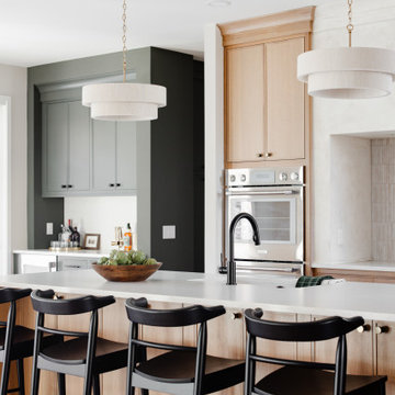 A Nature-Inspired Kitchen & Living Room with Natural Quarter-Sawn White Oak