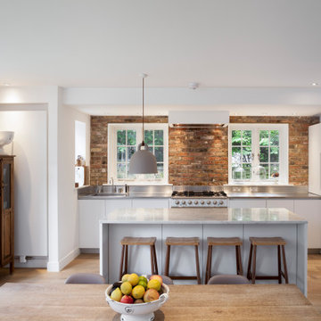 Modern Family Farmhouse Kitchen in Marlow, London.