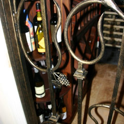 Forge Iron Designs Wine Cellar Door Gate - Interior Doors