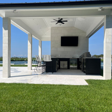 Custom Outdoor Kitchen & Living Area Project Toms River