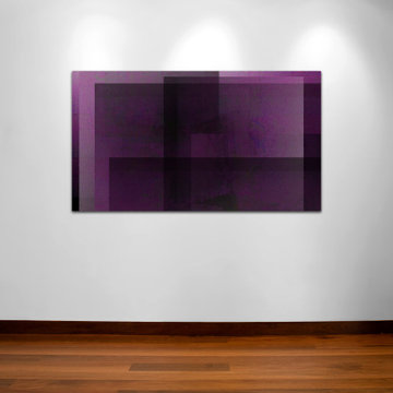 Violet Purple and Black Wall Art