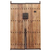 Early 20th Century Wood and Metal Entrance Doors