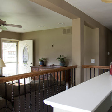 Open concept kitchen and living room