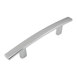 Cosmas - Cosmas 2363-3CH Polished Chrome 3&rdquo; CTC Subtle Arch Cabinet Pull - Cabinet And Drawer Handle Pulls