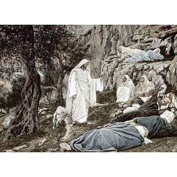 Jesus Commands His Disciples to Rest Poster Print by James Tissot