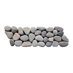 Gray Pebble Tile Border - Accent Trim And Border Tile